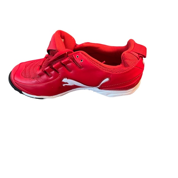 Red and white puma sneakers size 8 never worn before in good condition - Picture 5 of 6